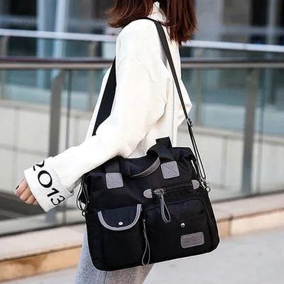 Women's Nylon Plain Shoulder Bag