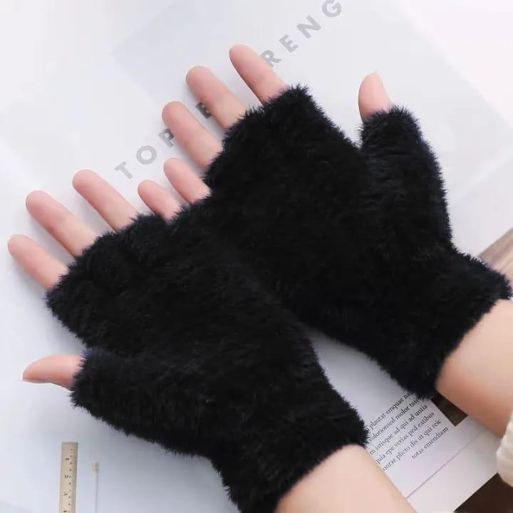 Half finger gloves for girls