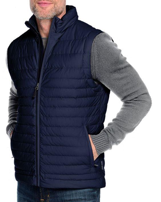 Blue hooded neck polyester jacket 1 pc
