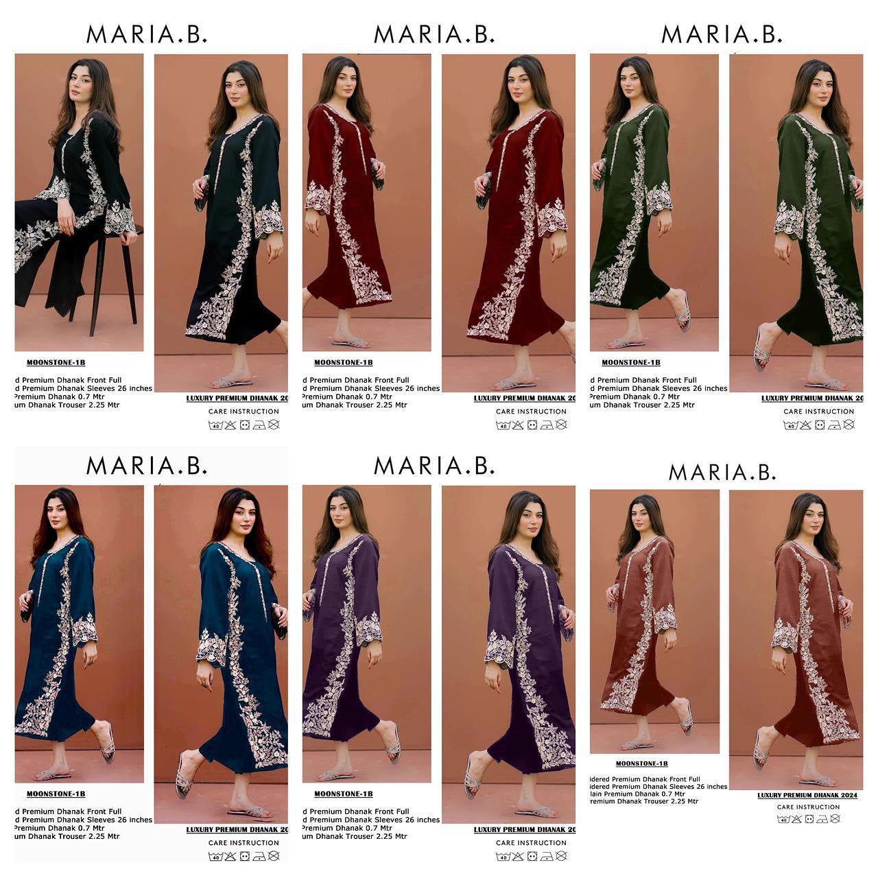 2PC DHANAK EMBROIDERED SHIRT