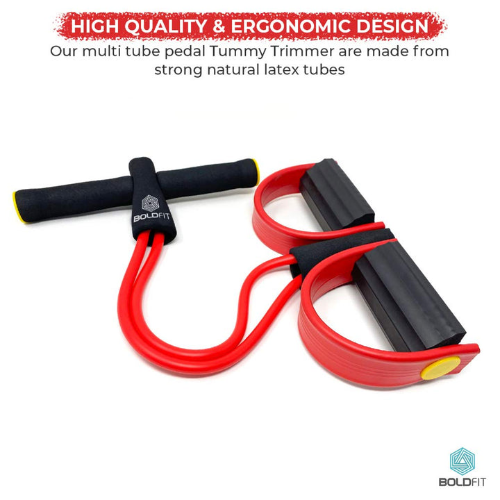 Pull Reducer Resistance Training Bands Tummy Trimmer Bally Fat Burner Body Exerciser Weight Loss Home Gym Home Workout Arm Muscle Builder Double Pull Rope Body Trimmer Pedal Exerciser Yoga Crossfit Exercise Arm Exercise Tummy Body Building Training Unisex