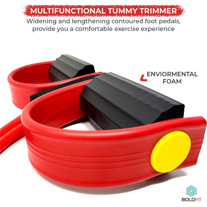 Pull Reducer Resistance Training Bands Tummy Trimmer Bally Fat Burner Body Exerciser Weight Loss Home Gym Home Workout Arm Muscle Builder Double Pull Rope Body Trimmer Pedal Exerciser Yoga Crossfit Exercise Arm Exercise Tummy Body Building Training Unisex