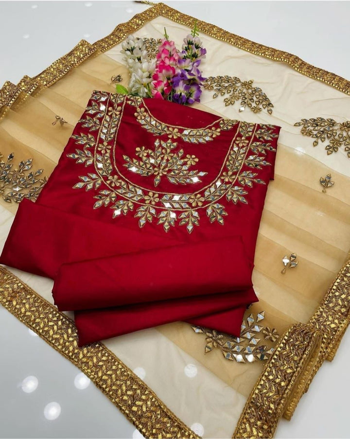 KATAAN SILK MIRROR WORK 3PC