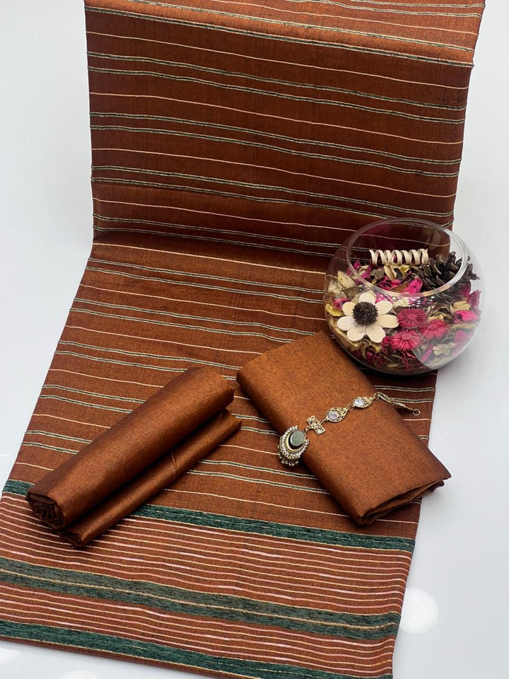 KHADI SILK UNSTITCED 3PC