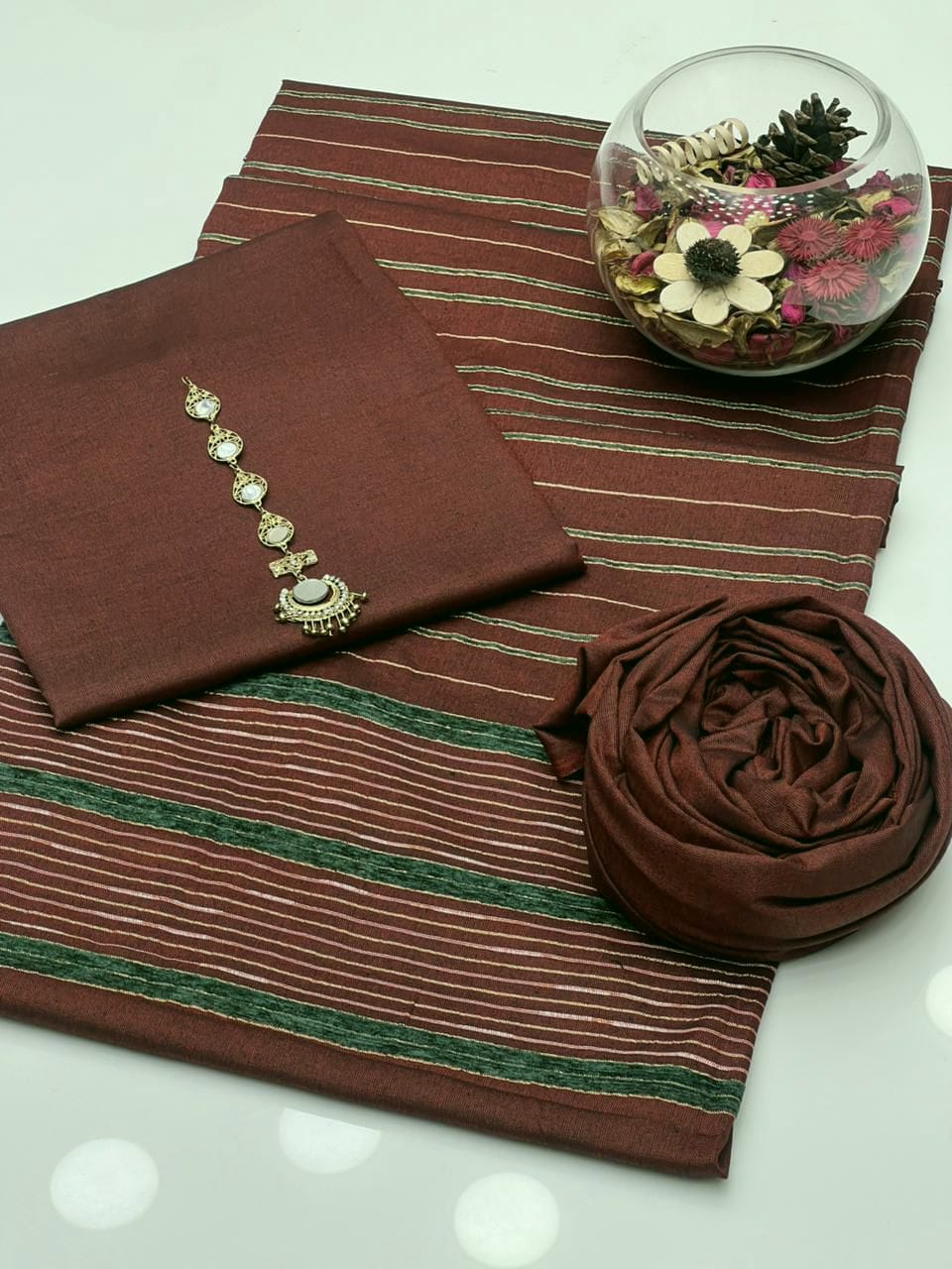 KHADI SILK UNSTITCED 3PC