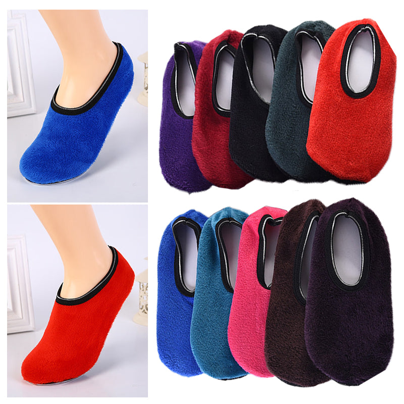 Soft Bed Slipper Socks Men Women Fleece Thick Socks