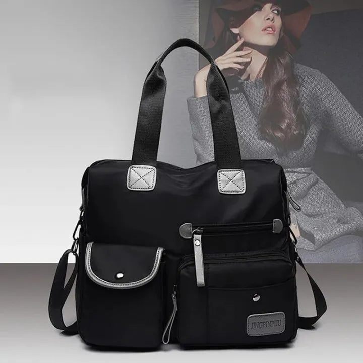 Women's Nylon Plain Shoulder Bag