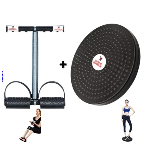 Tummy Trimmer Single Spring And Double Spring Home Gym Abs Exerciser Premium Quality With Tummy Twister